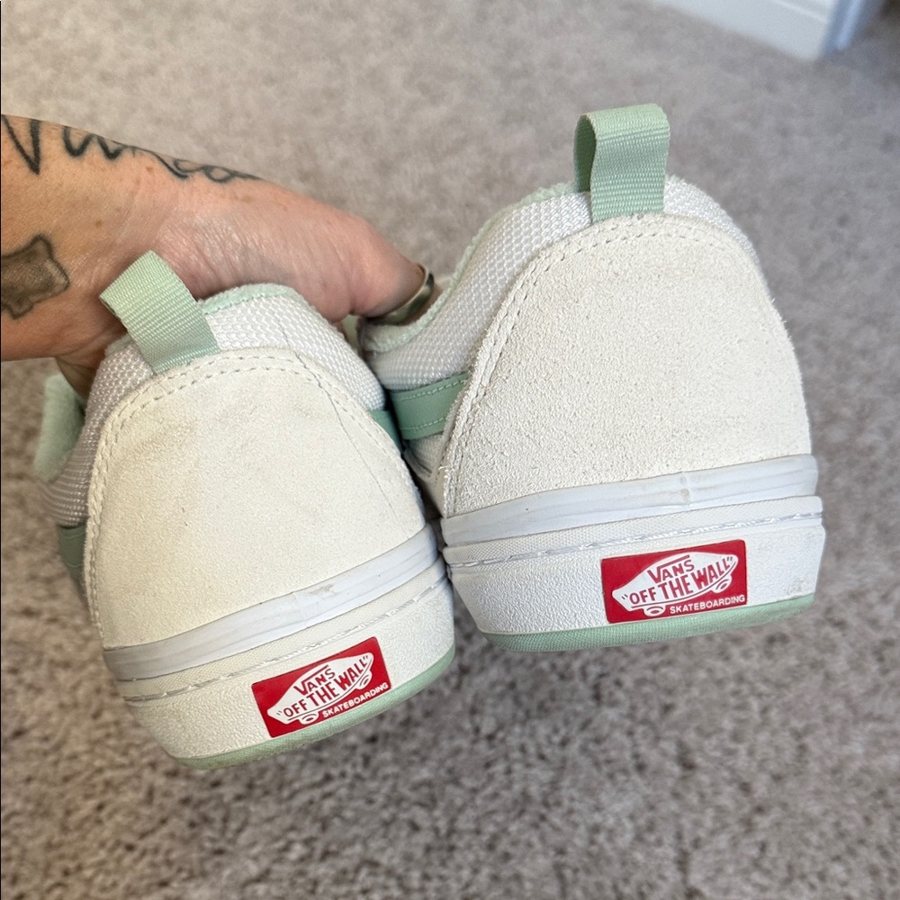 Vans Mint and White Casual Sneakers - Picture 4 of 6